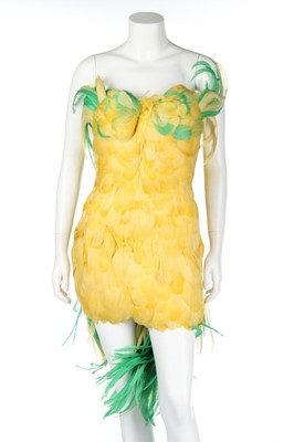 Lot 63 - Jerry Hall's Antony Price 'chicken' dress,...