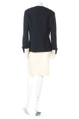 Lot 37 - A Chanel Boutique nautical inspired wool suit,...