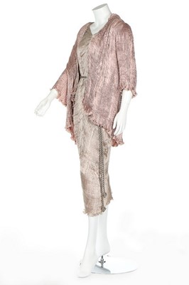 Lot 53 - A Patricia Lester Fortuny-inspired silk dress...