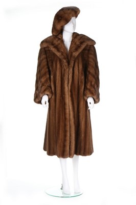 Lot 237 - A Balzani brown mink fur coat and associated...