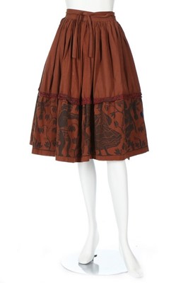 Lot 273 - A Vivienne Westwood printed calico skirt,...