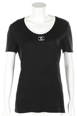 Lot 39 - A Chanel Boutique black wool jumpsuit, 1990s,...