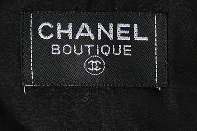 Lot 39 - A Chanel Boutique black wool jumpsuit, 1990s,...