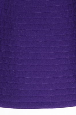 Lot 81 - A Claude Montana purple wool suit, French,...