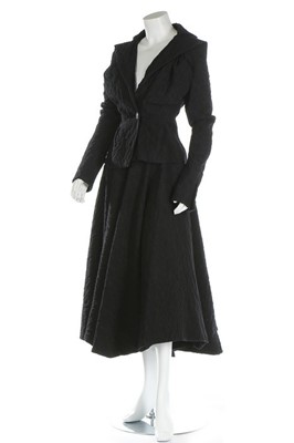 Lot 104 - A Vivienne Westwood black wool crinkle-effect...