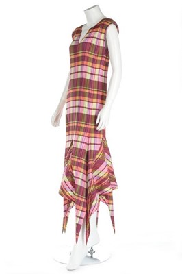 Lot 109 - An Issey Miyake pleated polyester dress, 1990s,...