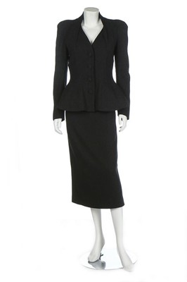 Lot 192 - A John Galliano black wool suit, 'Pin-up/Misia...