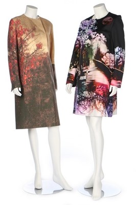 Lot 203 - A Mary Katrantzou digitally printed silk-blend...