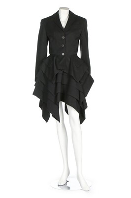 Lot 294 - A Jean Paul Gaultier black gabardine suit,...