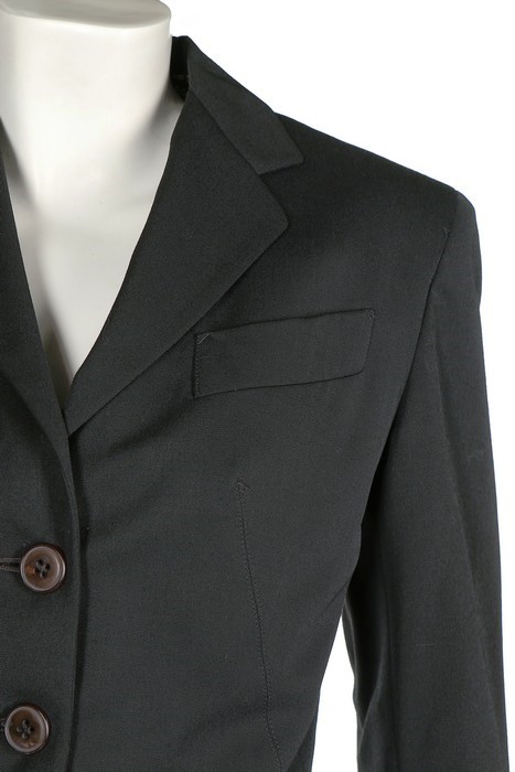 Lot 294 - A Jean Paul Gaultier black gabardine suit,