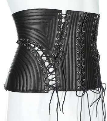 Lot 321 - A Jean Paul Gaultier man's leather corset,...