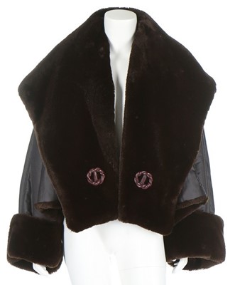 Lot 166 - An Issey Miyake voluminous faux fur-lined...