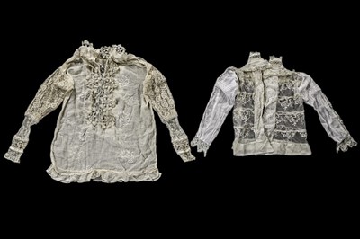 Lot 410 - A good group of assorted lace collars, edgings,...