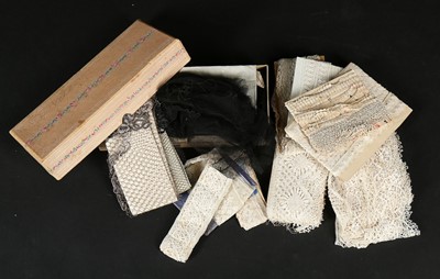 Lot 374 - A large general collection of useful lace...