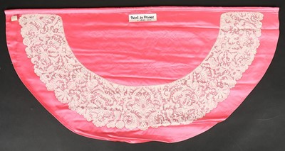 Lot 418 - A bertha formed from Point de France lace,...