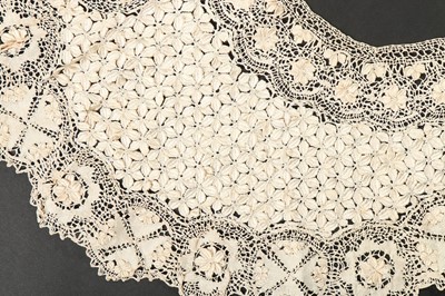 Lot 425 - A good group of Maltese bobbin lace, 1860-1910,...