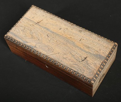 Lot 460 - A rosewood sewing box, 1860s, with integral...