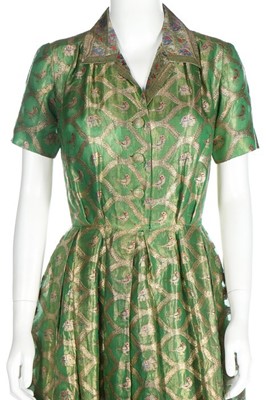 Lot 142 - A Christian Dior oriental brocade dinner dress,...