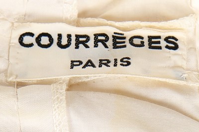 Lot 164 - A Courregès couture embroidered mini dress,...