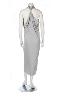 Lot 343 - An Alexander McQueen grey jersey gown,...