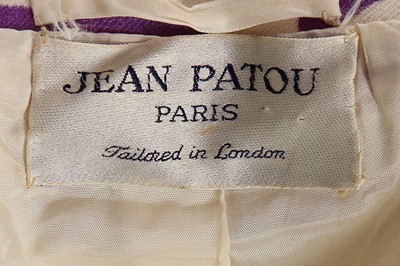 Lot 163 - A fine Jean Patou purple and white printed...