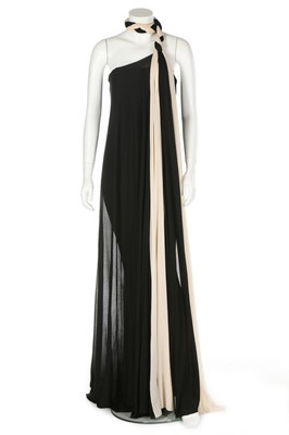 Lot 192 - A Madame Grs couture black jersey sheath,...