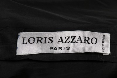 Lot 193 - A Loris Azzaro black tulle and satin ribbon...