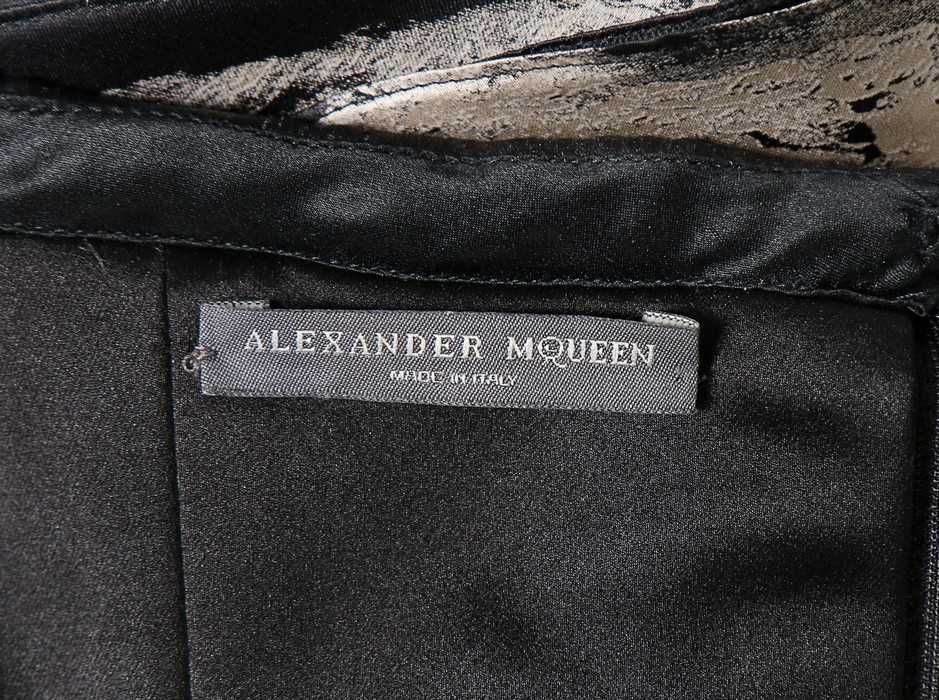 Lot 308 - An Alexander McQueen printed organza evening
