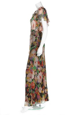 Lot 201 - An Ossie Clark/Celia Birtwell printed chiffon...