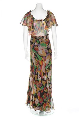 Lot 201 - An Ossie Clark/Celia Birtwell printed chiffon...