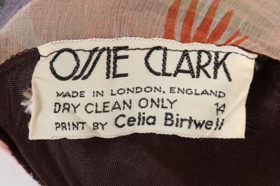 Lot 201 - An Ossie Clark/Celia Birtwell printed chiffon...