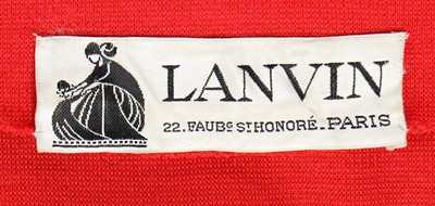 Lot 180 - A Lanvin couture knitted jersey colour block...