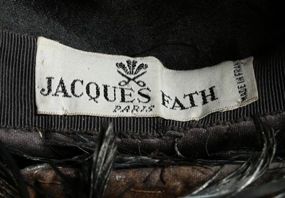 Lot 116 - Audrey Hepburn's Jacques Fath cockerel feather...