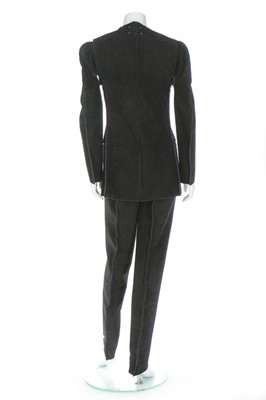 Lot 237 - A Maison Martin Margiela black suede ensemble,...