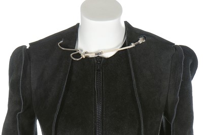 Lot 237 - A Maison Martin Margiela black suede ensemble,...