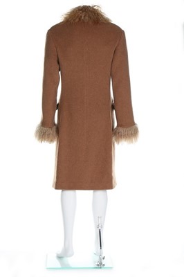 Lot 229 - An early Alexander McQueen man's camel coat,...