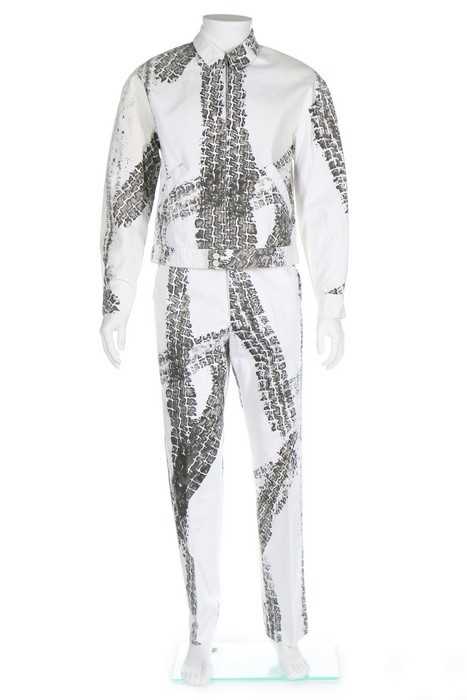 Lot 230 - An early Alexander McQueen man's tyre-print...