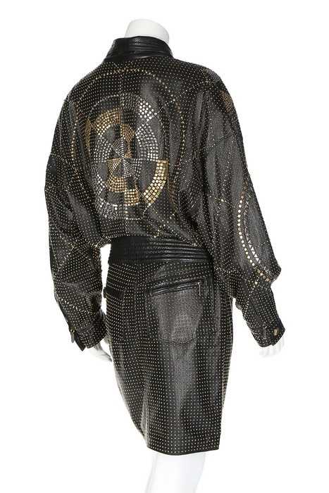 Lot 215 - A fine Gianni Versace studded leather...