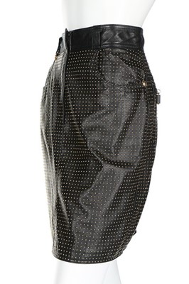 Lot 215 - A fine Gianni Versace studded leather...