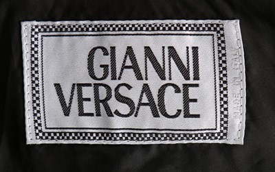 Lot 215 - A fine Gianni Versace studded leather...