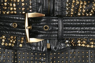 Lot 215 - A fine Gianni Versace studded leather...