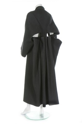 Lot 290 - A Yohji Yamamoto black boucl wool 'visite'...