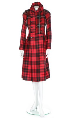 Lot 271 - A good Comme des Garçons tartan coat-dress,...