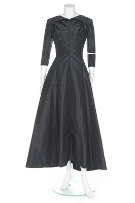 Lot 299 - A Yohji Yamamoto black faille evening gown,...