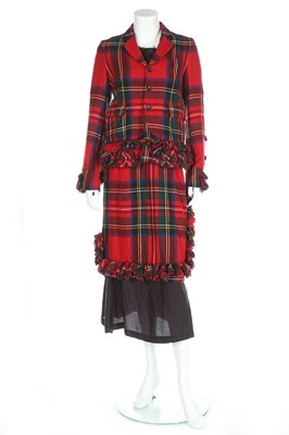 Lot 274 - A Comme des Garçons tartan wool ensemble,...