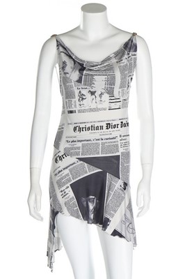 Lot 306 - A John Galliano for Christian Dior newspaper...