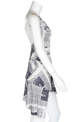 christian dior newspaper dress price