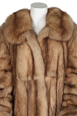 Lot 14 - A Slupinkski golden sable coat, 1980s,...