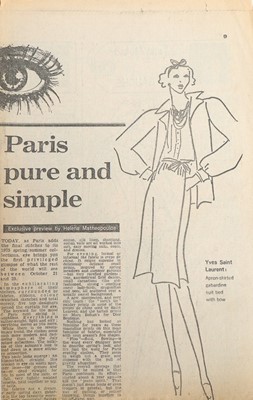 Lot 19 - Two original Yves Saint Laurent fashion...