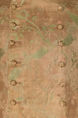 Lot 41 - A gentleman's brocaded silk banyan, circa 1760,...